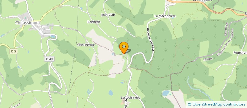 localisation de l'entreprise GAEC DES VERDONNIERES à CHIRASSIMONT