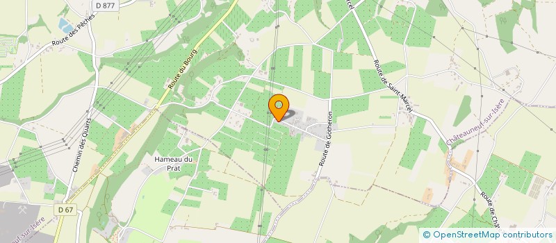 localisation de l'entreprise GAEC DES VERGERS DE FOUILLOUSE à CHATEAUNEUF-SUR-ISERE