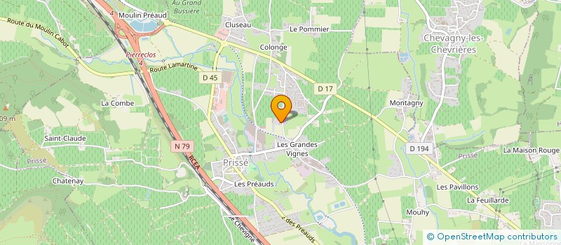 localisation de l'entreprise GAEC DES VERPILLIERES à PRISSE