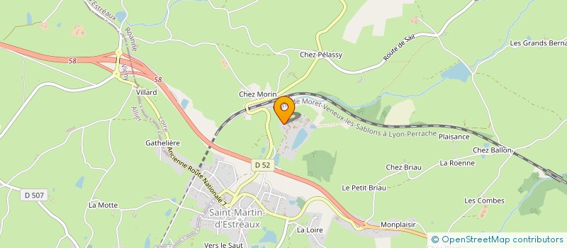 localisation de l'entreprise GAEC DES VIEUX CHATEAUX à SAINT-MARTIN-D'ESTREAUX