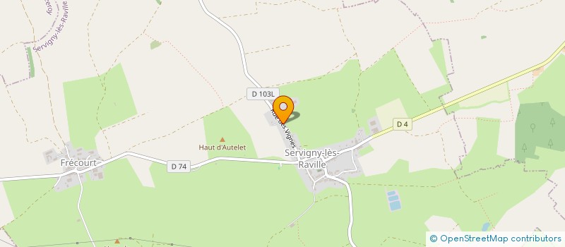 localisation de l'entreprise GAEC DES VIGNES  SERVIGNY-LES-RAVILLE