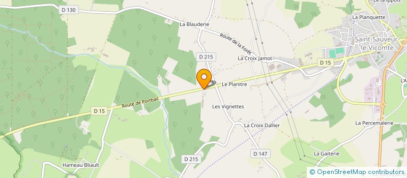 localisation de l'entreprise GAEC DES VIGNETTES à SAINT-SAUVEUR-LE-VICOMTE