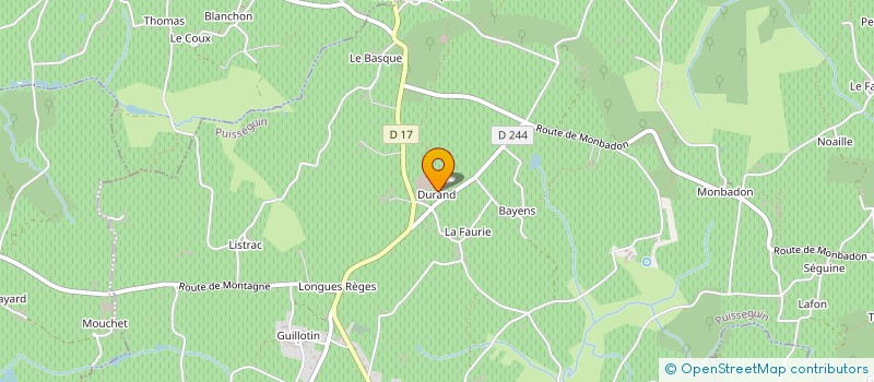 localisation de l'entreprise GAEC DES VIGNOBLES S  ET B  BESSOU  PUISSEGUIN