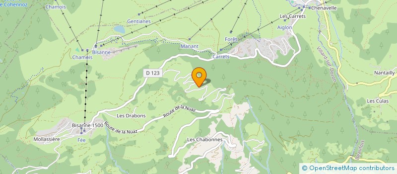 localisation de l'entreprise GAEC DES VILLES à BEAUFORT