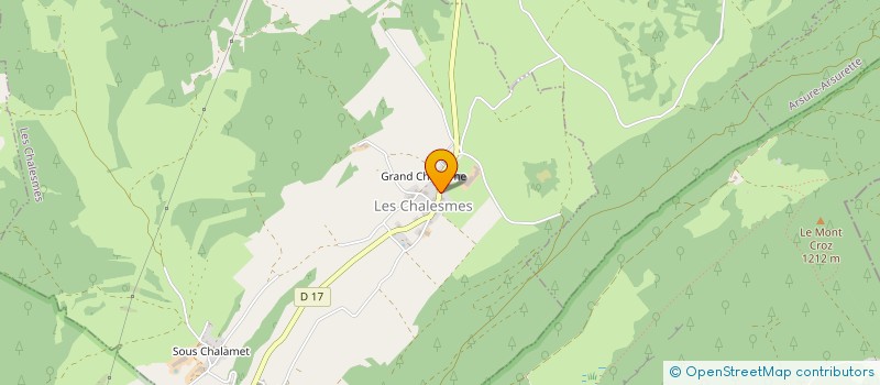 localisation de l'entreprise GAEC DES VIOLETTES à LES CHALESMES