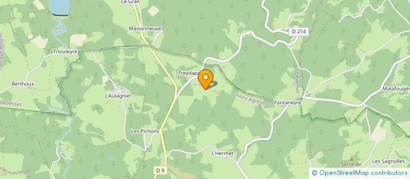 localisation de l'entreprise GAEC DES VIOLETTES à SAINT-AGREVE