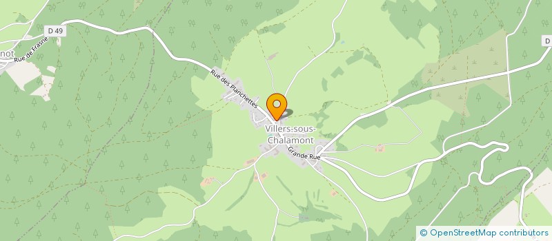 localisation de l'entreprise GAEC DES VIOLETTES à VILLERS-SOUS-CHALAMONT