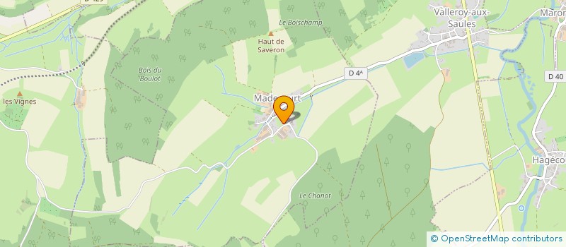 localisation de l'entreprise GAEC DES VOUTES  MADECOURT