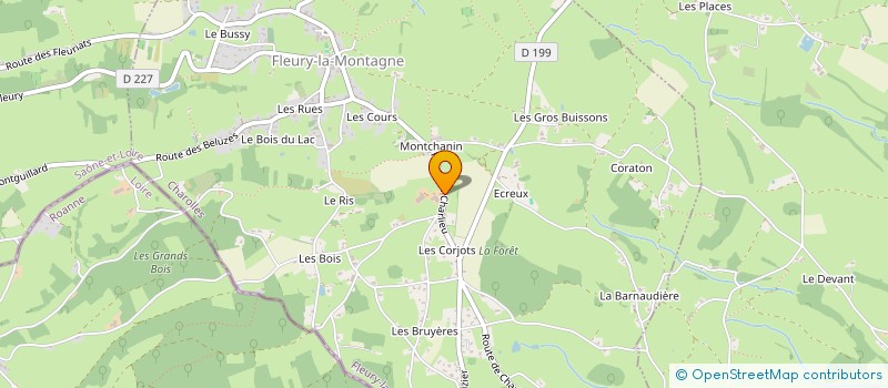 localisation de l'entreprise GAEC DESCHAVANNES JC  FLEURY-LA-MONTAGNE