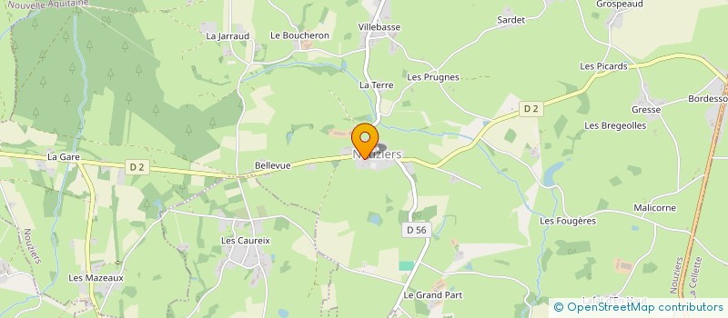 localisation de l'entreprise GAEC DESCOUT à NOUZIERS