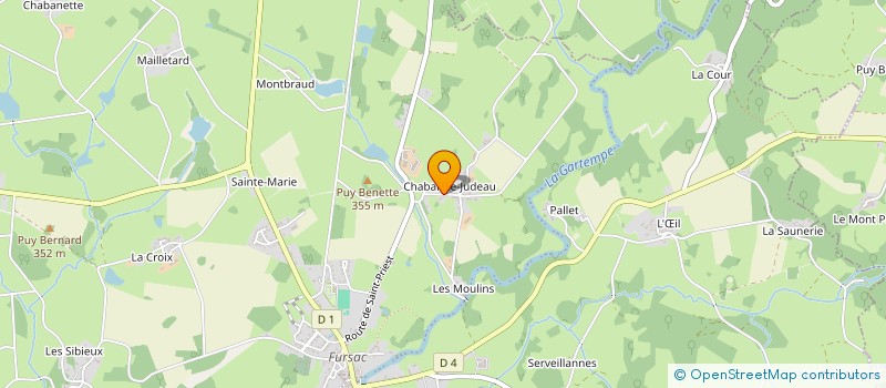localisation de l'entreprise GAEC DESLANDES à FURSAC
