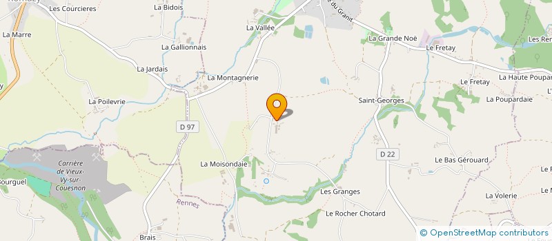 localisation de l'entreprise GAEC DESMARES à CHAUVIGNE
