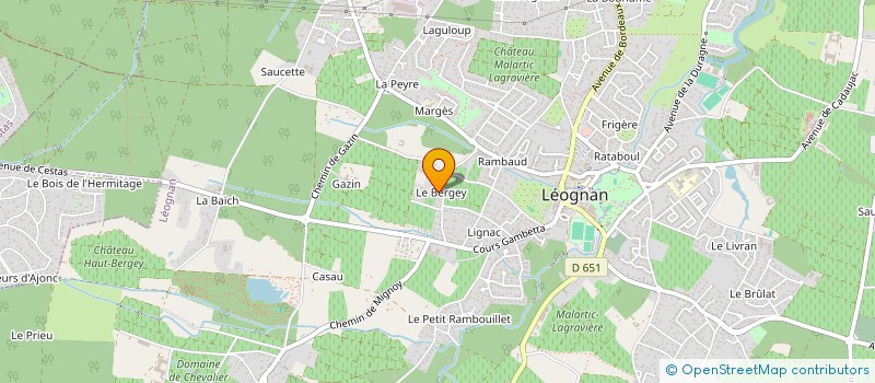 localisation de l'entreprise GAEC DESTANG FRERES  LEOGNAN