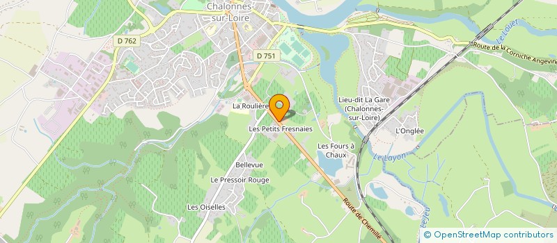 localisation de l'entreprise GAEC DHOMME à CHALONNES-SUR-LOIRE