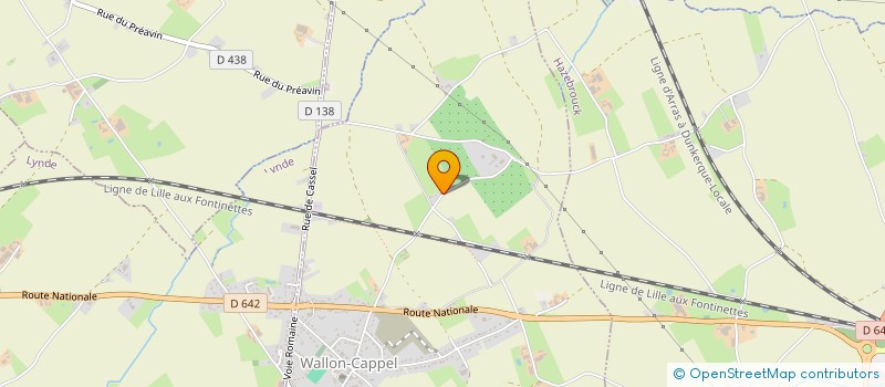 localisation de l'entreprise GAEC DIEUSAERT  WALLON-CAPPEL