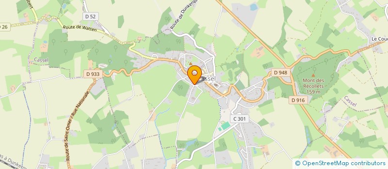 localisation de l'entreprise GAEC DIEUSAERT FRERES  OXELAERE