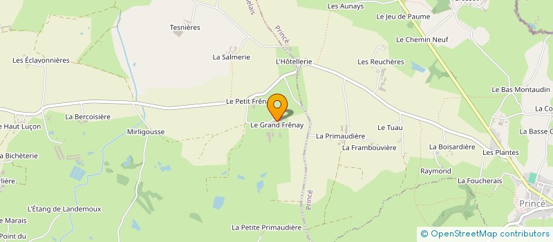 localisation de l'entreprise GAEC DINOMAIS-PARIS à CHATILLON-EN-VENDELAIS