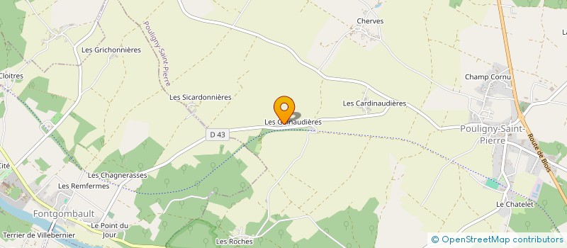 localisation de l'entreprise GAEC DION LOIRET à POULIGNY-SAINT-PIERRE