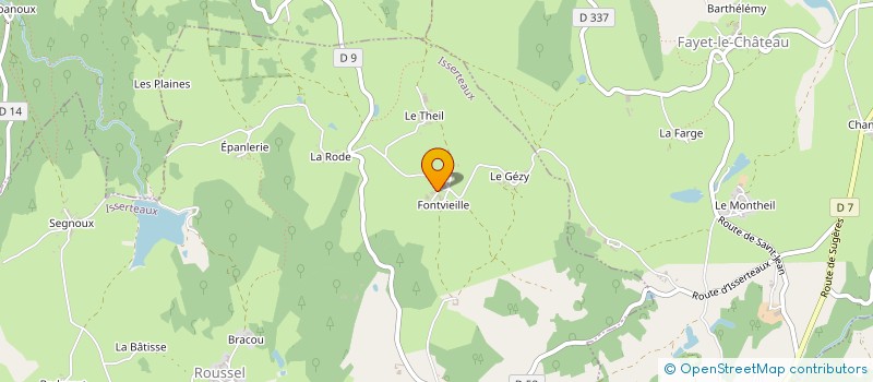 localisation de l'entreprise GAEC DMC à ISSERTEAUX