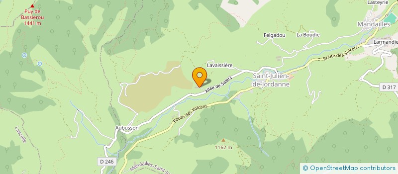 localisation de l'entreprise GAEC DOLY à MANDAILLES-SAINT-JULIEN