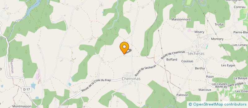 localisation de l'entreprise GAEC DOMAINE DES MIQUETTES  CHEMINAS