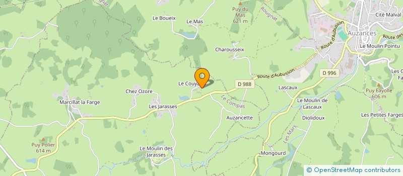 localisation de l'entreprise GAEC DOMAINE DU COUYAUX à LE COMPAS