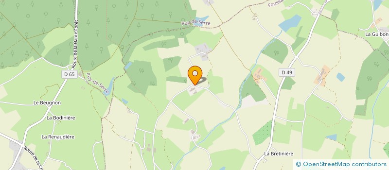 localisation de l'entreprise GAEC DOMINELAIT à FOUSSAIS-PAYRE