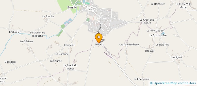 localisation de l'entreprise GAEC DONNIO à LOUDEAC