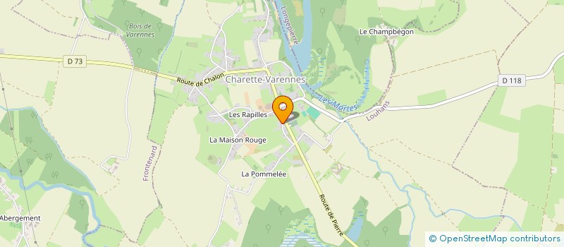 localisation de l'entreprise GAEC DOREY à CHARETTE-VARENNES