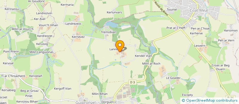 localisation de l'entreprise GAEC DOUAR BREIZH à MILIZAC-GUIPRONVEL