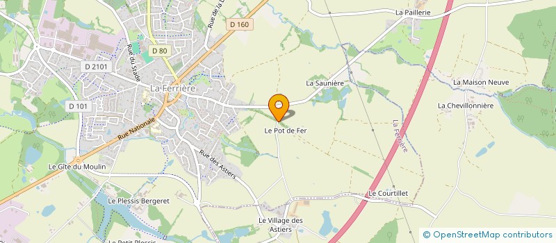 localisation de l'entreprise GAEC DOUCE PLUME à LA FERRIERE