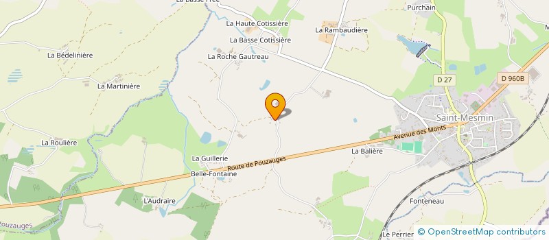 localisation de l'entreprise GAEC DRAPEAU à SAINT-MESMIN