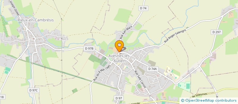 localisation de l'entreprise GAEC DROULEZ  AVESNES-LES-AUBERT