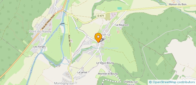 localisation de l'entreprise GAEC DROZ GEY à PONT-DU-NAVOY