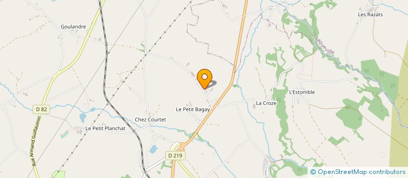localisation de l'entreprise GAEC DU BAGUAY à SAINT SAUVES D'AUVERGNE