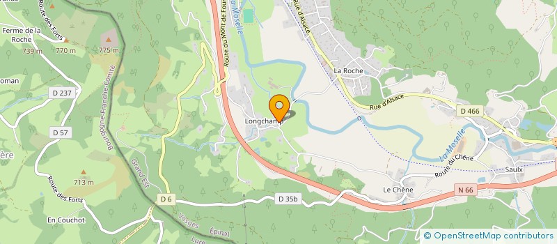 localisation de l'entreprise GAEC DU BAN DE LONGCHAMP à RUPT-SUR-MOSELLE