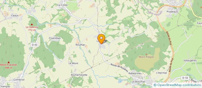 localisation de l'entreprise GAEC DU BARRY à SAINT-ETIENNE-LARDEYROL