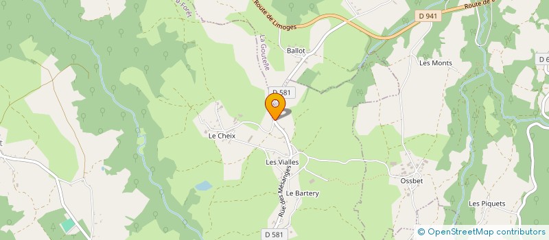localisation de l'entreprise GAEC DU BARTERY à CISTERNES-LA-FORET