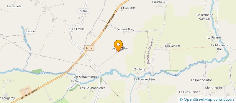 localisation de l'entreprise GAEC DU BAS BRAY à LE HAM