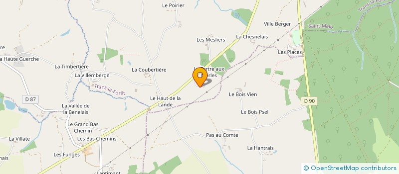 localisation de l'entreprise GAEC DU BAS DE LA LANDE à SOUGEAL