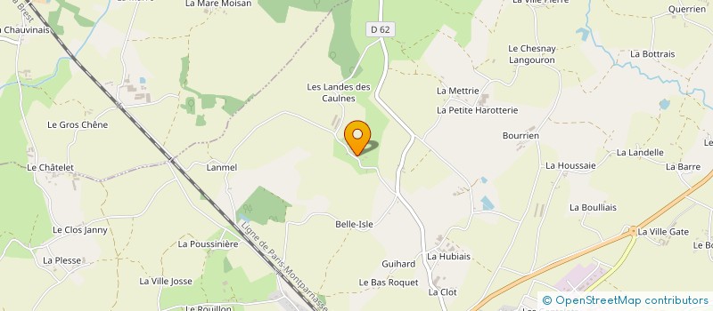 localisation de l'entreprise GAEC DU BAS EPINAY à CAULNES
