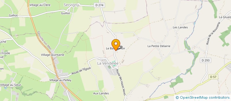localisation de l'entreprise GAEC DU BAS MANOIR à LA VENDELEE