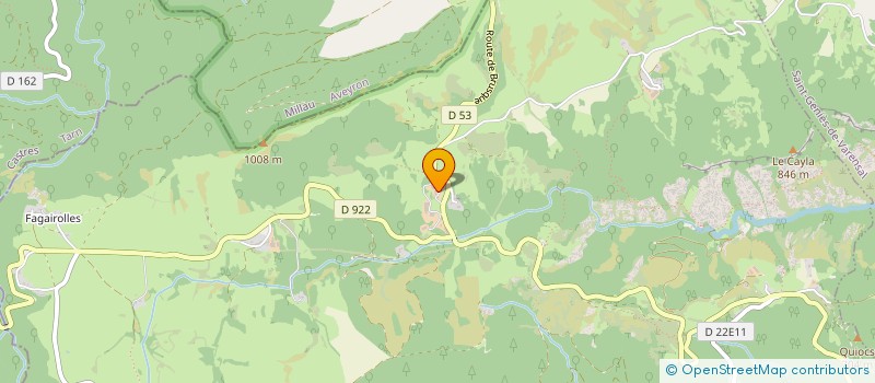 localisation de l'entreprise GAEC DU BASSET  CASTANET-LE-HAUT