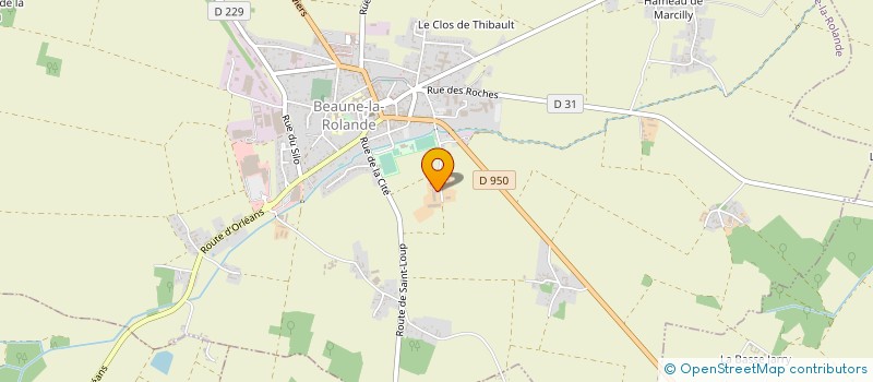 localisation de l'entreprise GAEC DU BEAU MONT à BEAUNE-LA-ROLANDE