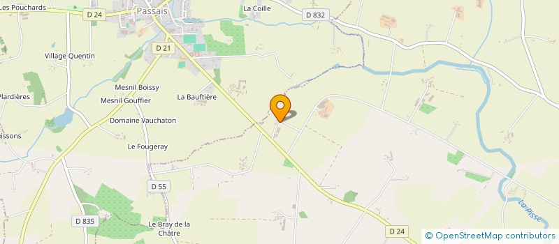 localisation de l'entreprise GAEC DU BEAUDET à SAINT-FRAIMBAULT