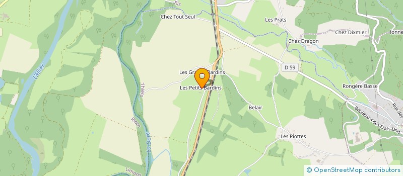 localisation de l'entreprise GAEC DU BEAUDINET  LIMONS