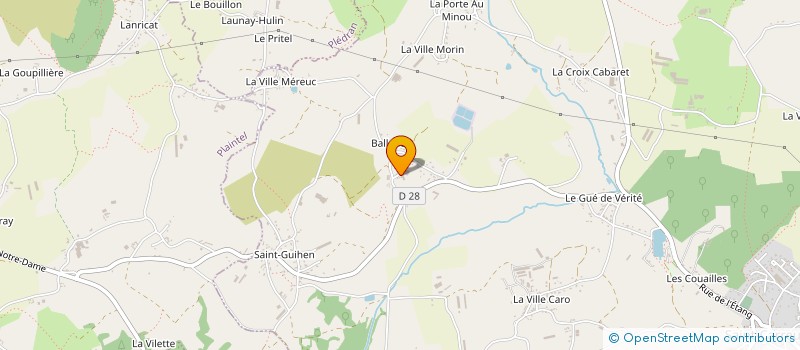 localisation de l'entreprise GAEC DU BEAUJOUAN à SAINT-CARREUC