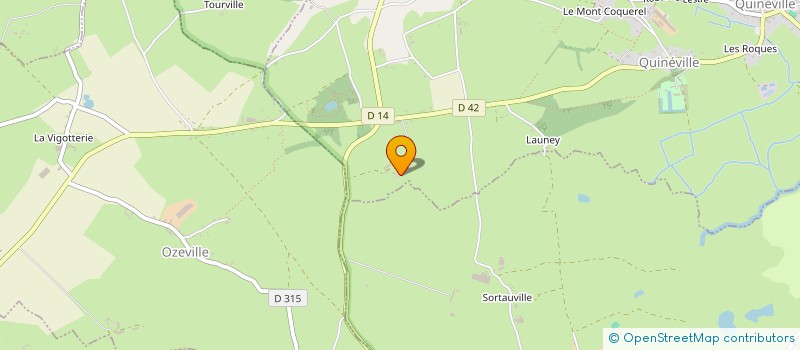 localisation de l'entreprise GAEC DU BEAUREPERE  QUINEVILLE