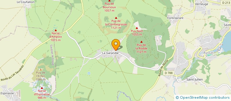 localisation de l'entreprise GAEC DU BEL HORIZON à AYDAT