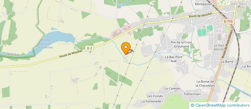 localisation de l'entreprise GAEC DU BERCEAU  SAINT-GILDAS-DES-BOIS